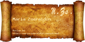 Maria Zseraldin névjegykártya
